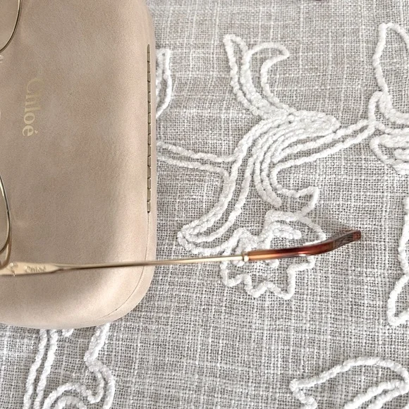 Chloe Authentic NWOT CE169S Sunglasses with Multicolor Accents,Tan Case & COA - Picture 8 of 11